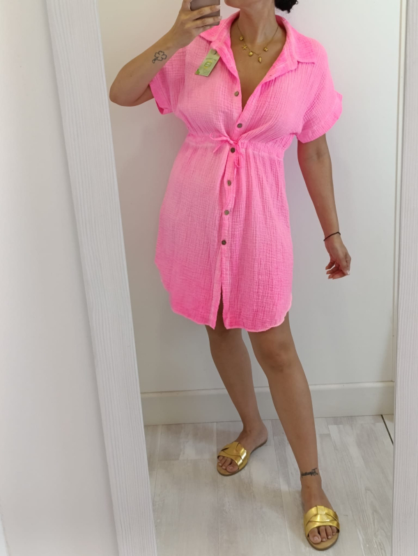 Vestido Fluor Camisero