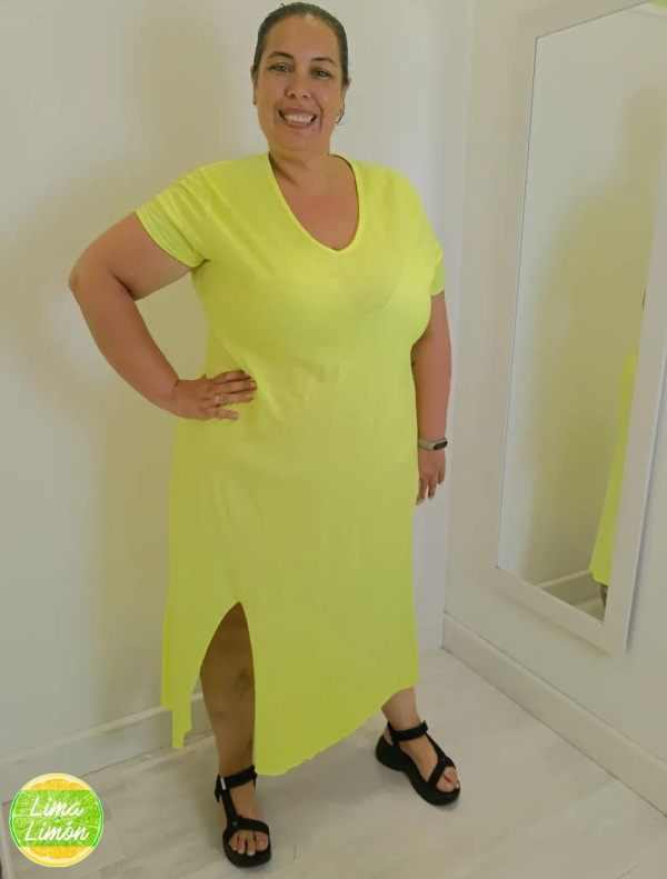 Vestido Raja Curvy Fluor