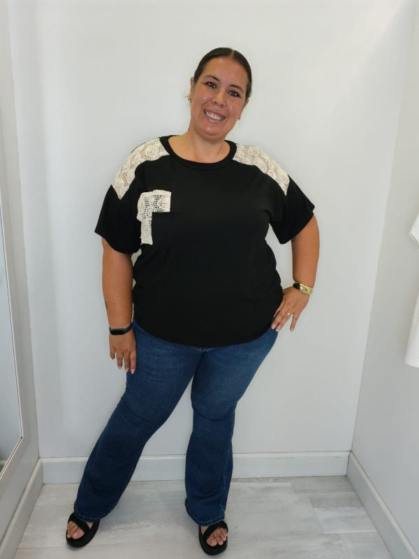 Camiseta Curvy Algodón