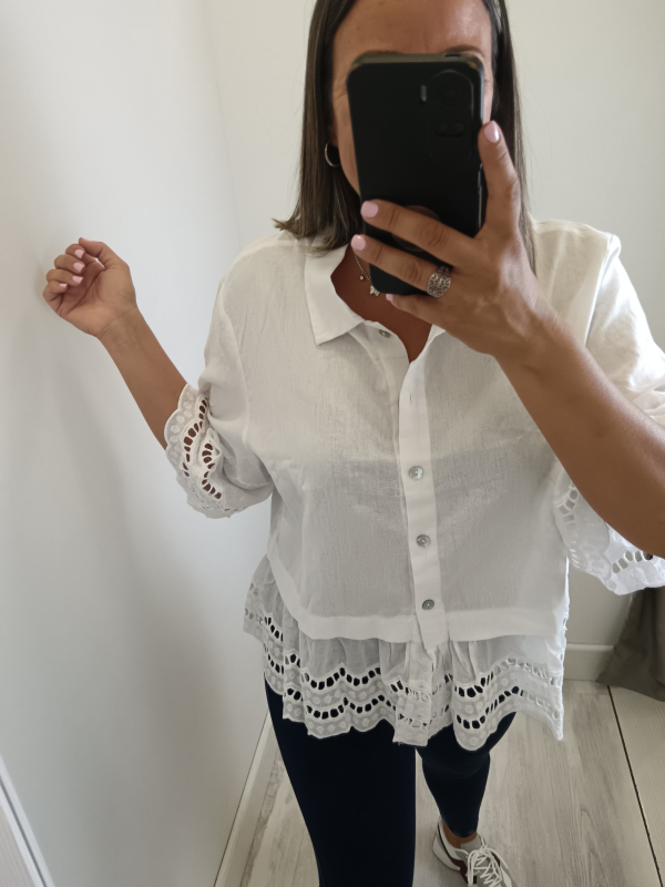 Camisa Perforada