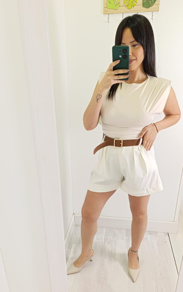 Short Tela Blanco