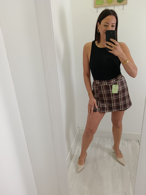 Falda/Pantalón Cuadros