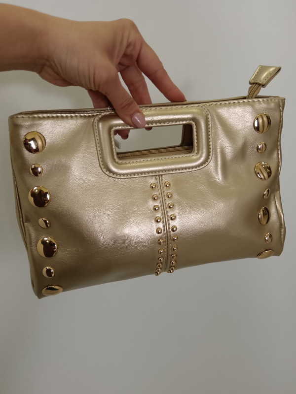 Bolso Tachas Dorado